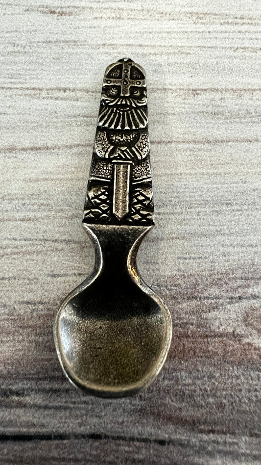 TINN-Per Pewter Viking Salt Spoon - Norway